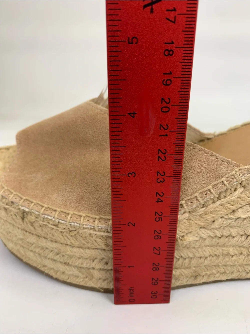 NEW! Soludos Positano Women Platform Wedge Sandals Size 11.0 M, Desert Tan Suede